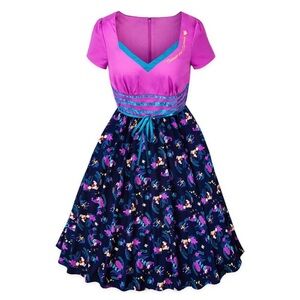 Disney Purple and Blue Midi Dress